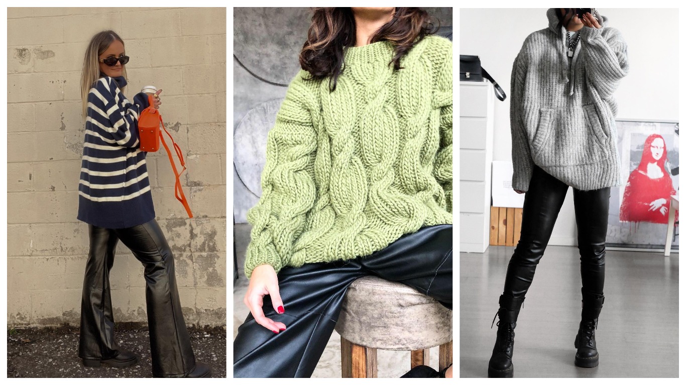 Как носить свитер оверсайз зимой 2024 года: ТОП-5 стильных вариантов