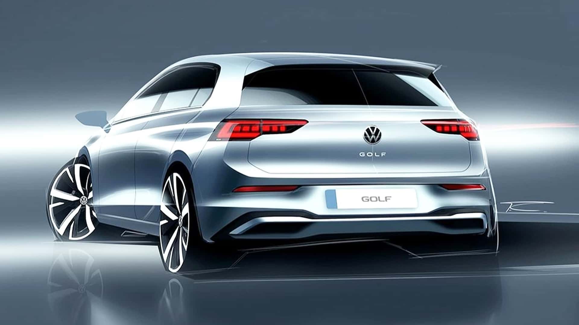 Volkswagen впервые показал эскизы нового Golf