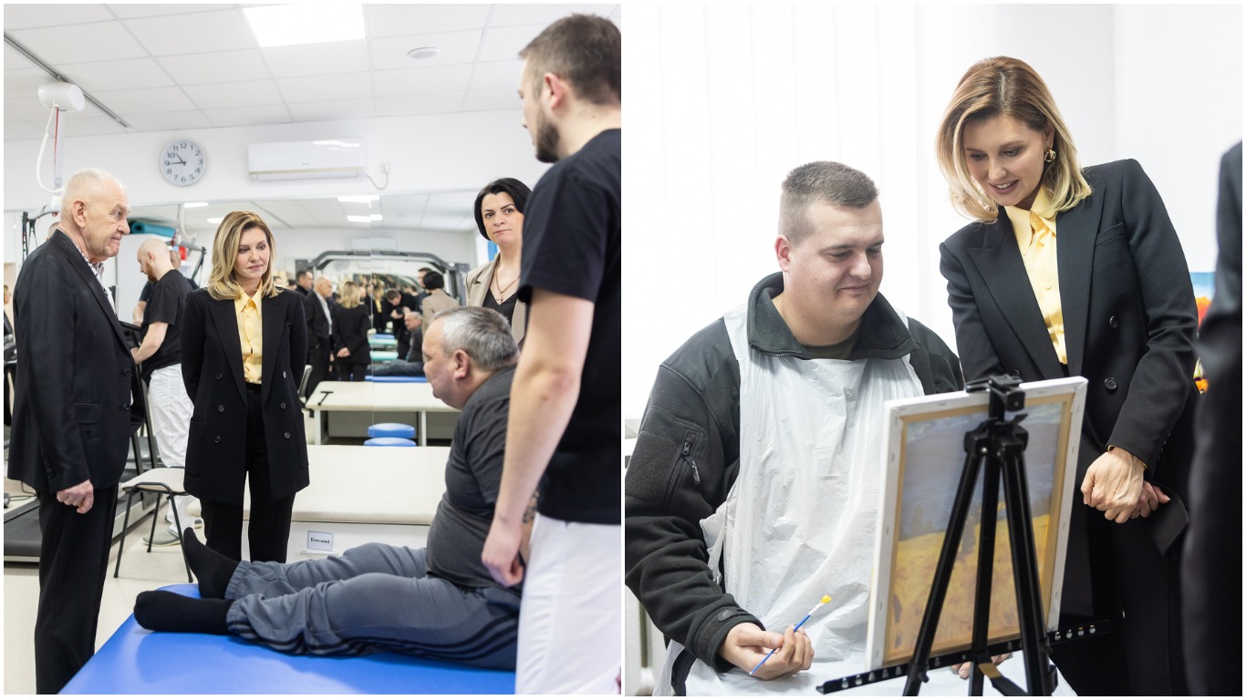 Яркая блуза и трендовые туфли: Елена Зеленская прибыла с рабочим визитом в Тернополь - today.ua