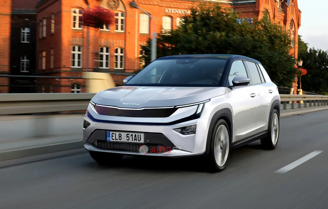 В Сети впервые показали новый кроссовер Skoda Epiq