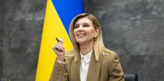 В костюме цвета мокко и с символической брошью: Елена Зеленская показала новый деловой образ - today.ua