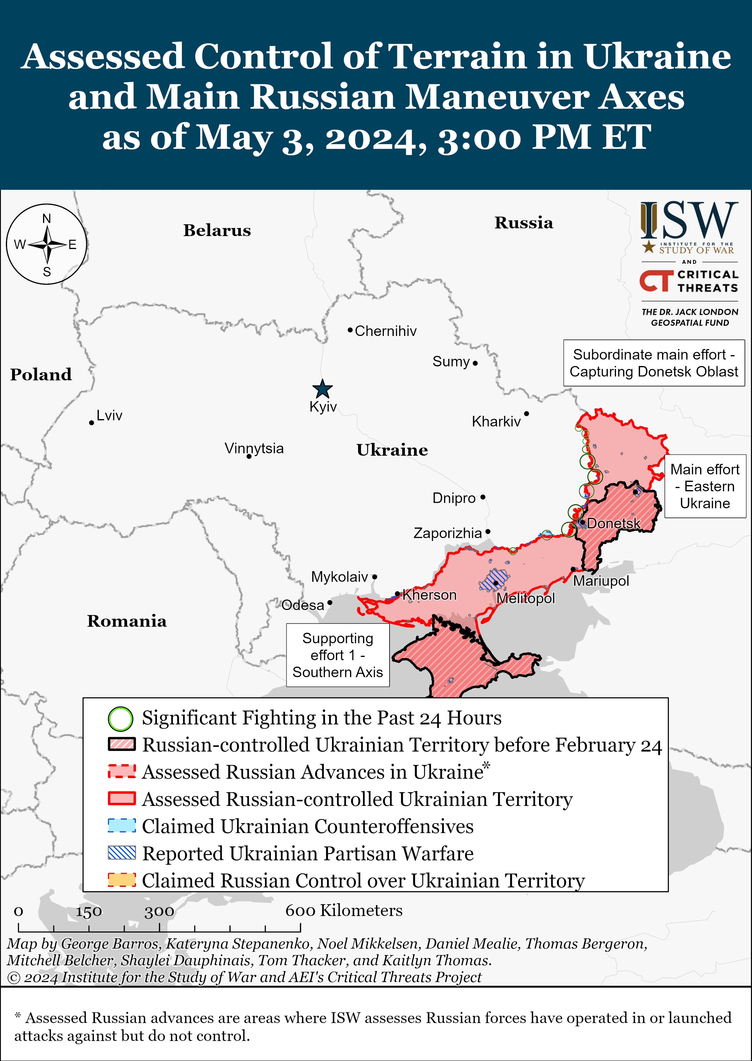 В ISW назвали главную цель армии России в Украине на 2024 год