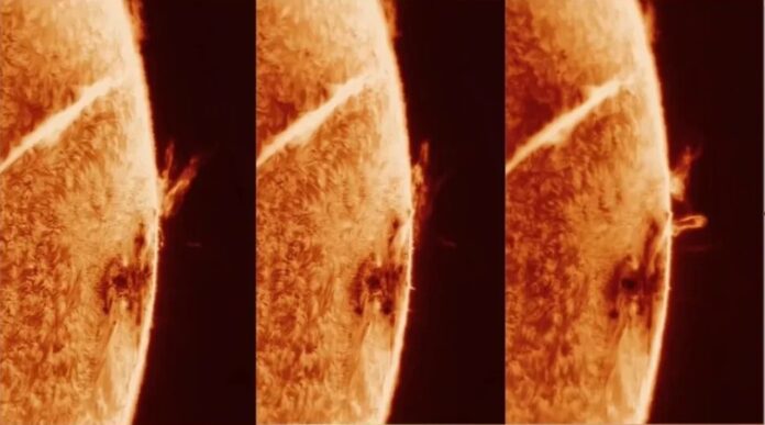 Жах, захоплення і велич: астрофограф зробив унікальні знімки виверження на Сонці