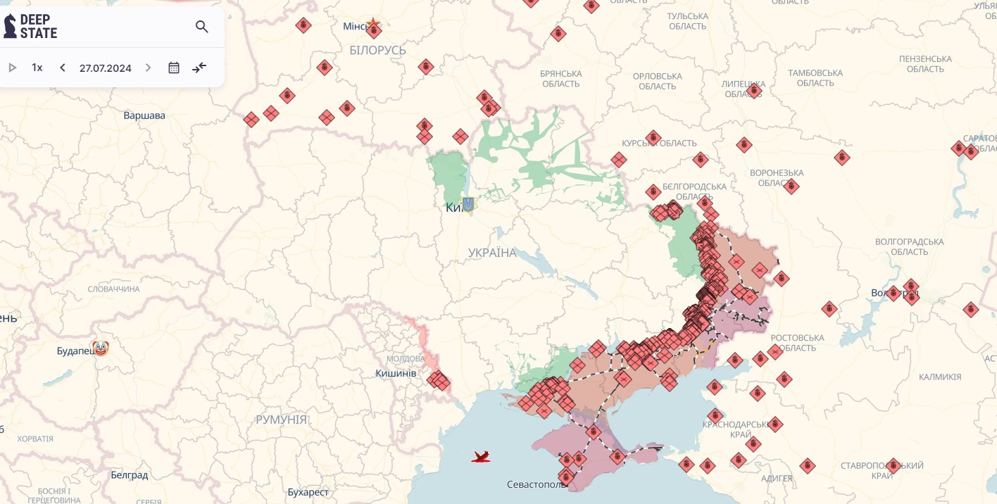 Росіяни просунулися біля шести населених пунктів, - DeepState