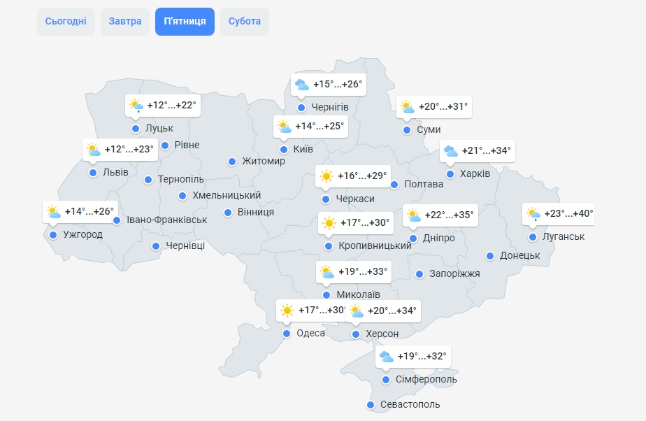 Жара до 40 градусов ожидается в некоторых регионах Украины в ближайшие дни: прогноз синоптика