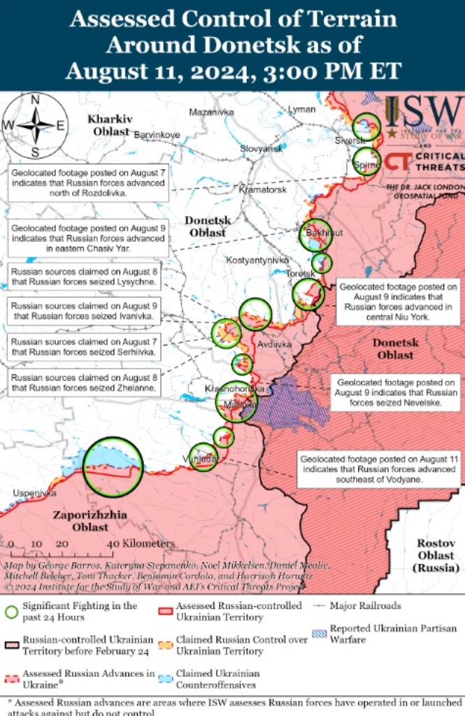 Російські окупанти просунулись у районі Донецька та Куп'янська, - ISW