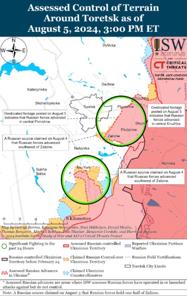 Російські окупанти просунулись на Торецькому напрямку: в ISW попередили про загрози