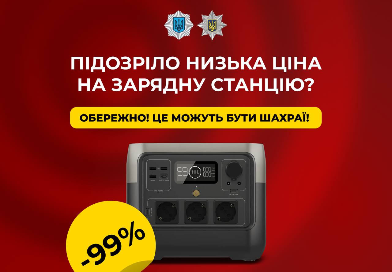 Мошенники обманывают украинцев при покупке зарядных станций: в МВД рассказали о новой схеме